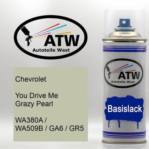 Chevrolet, You Drive Me Grazy Pearl, WA380A / WA509B / GA6 / GR5: 400ml Sprühdose, von ATW Autoteile West.